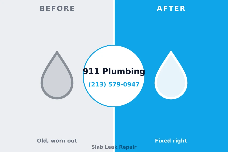 Before and after: plumbing repair Stephens City, VA